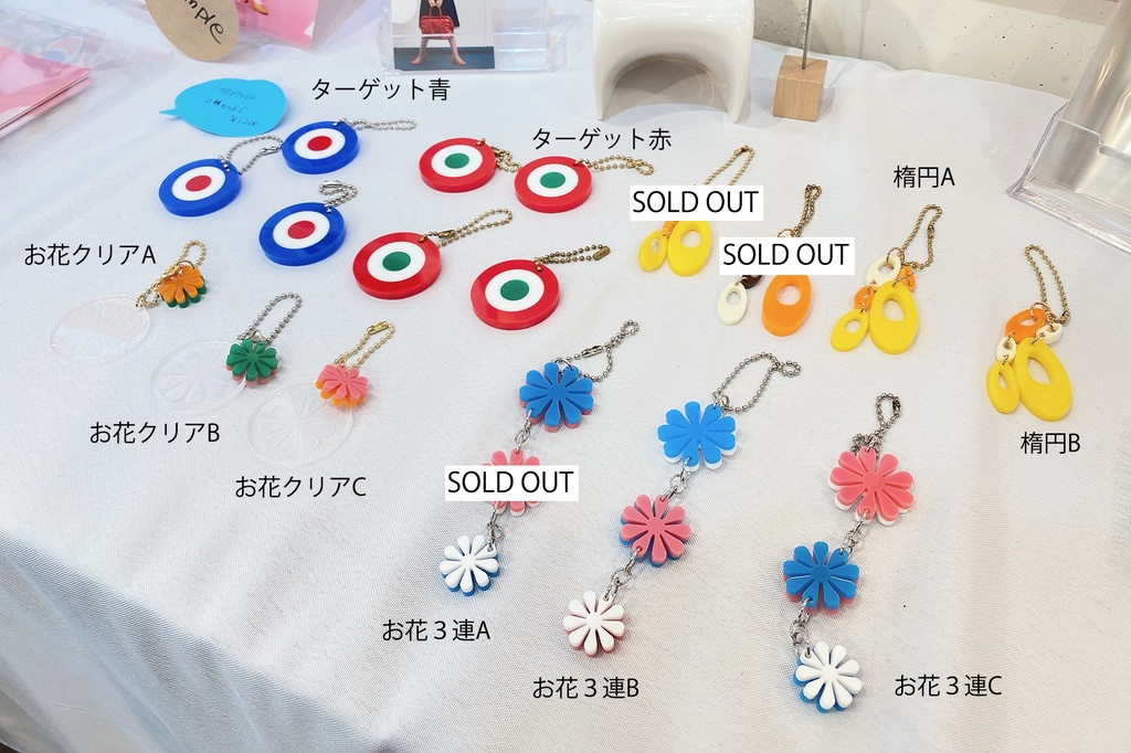 RETRO GIRL作品イメージアクキー2個セット