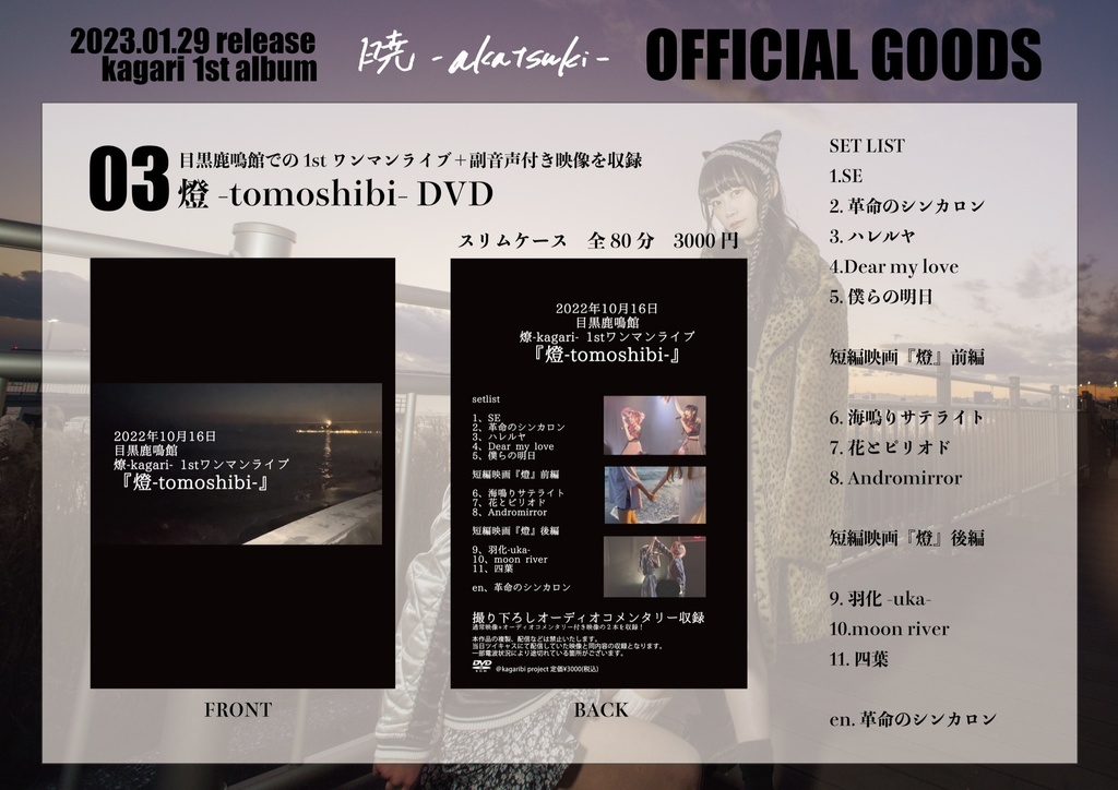 1stワンマン『燈-tomoshibi-』DVD