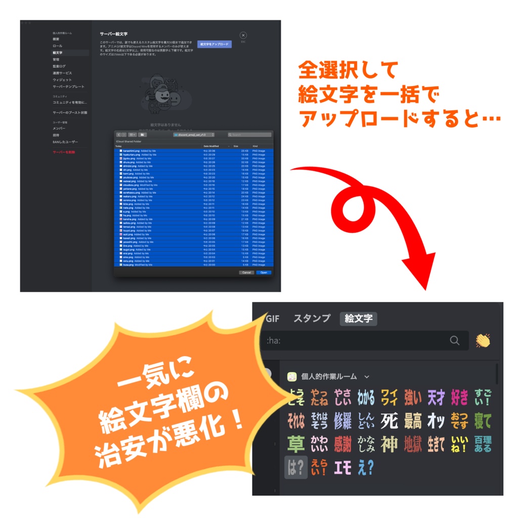 Discord用絵文字セット 図画交錯準備室 Booth