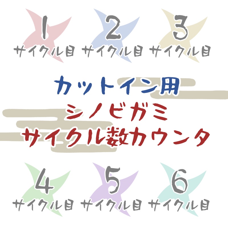 【シノビガミ】サイクル数カウンタ（カットイン素材）