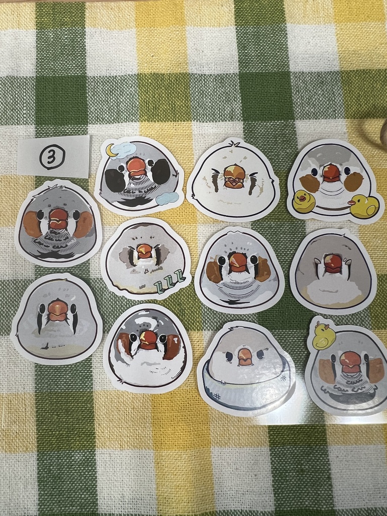 キンカ似顔絵シール③