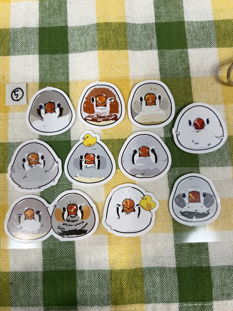 キンカ似顔絵シール⑤