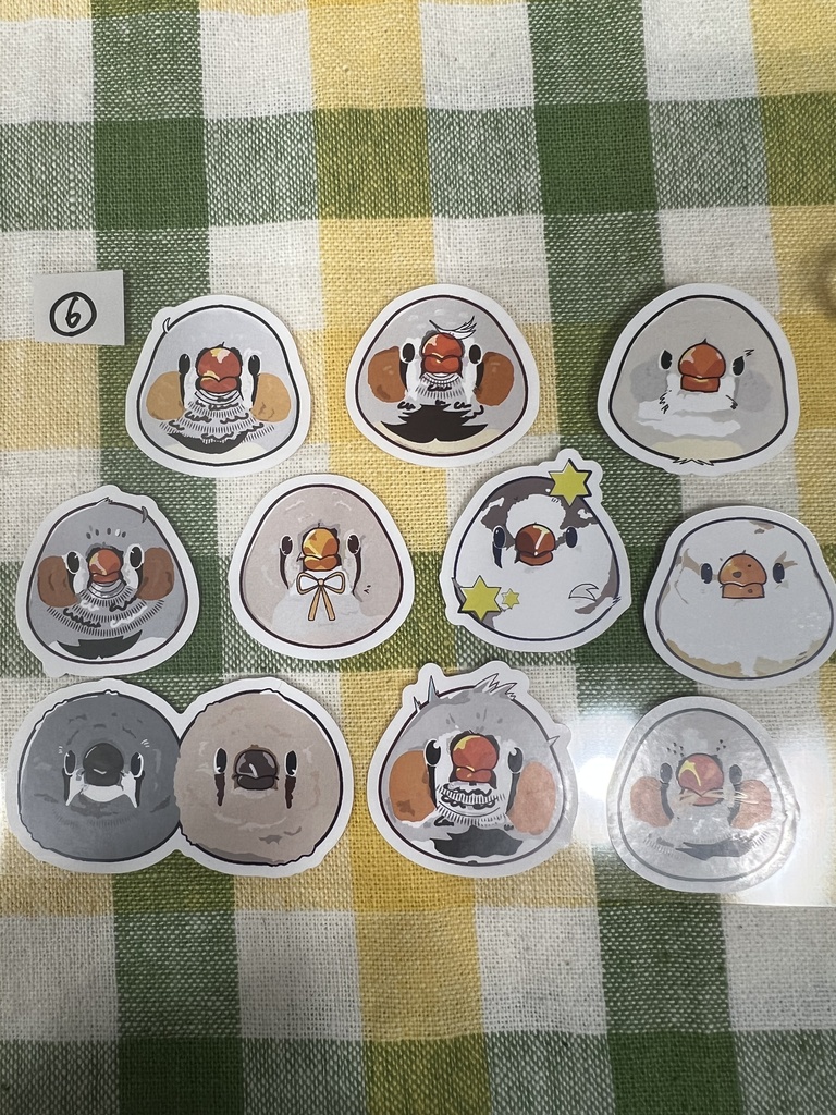 キンカ似顔絵シール⑥