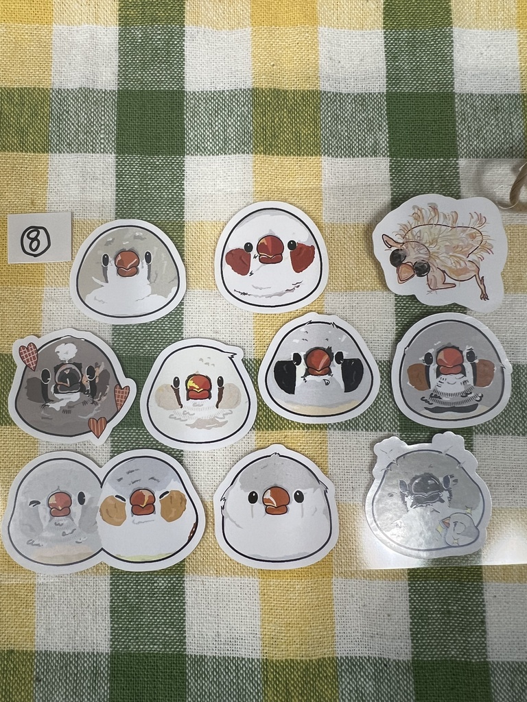 キンカ似顔絵シール⑧