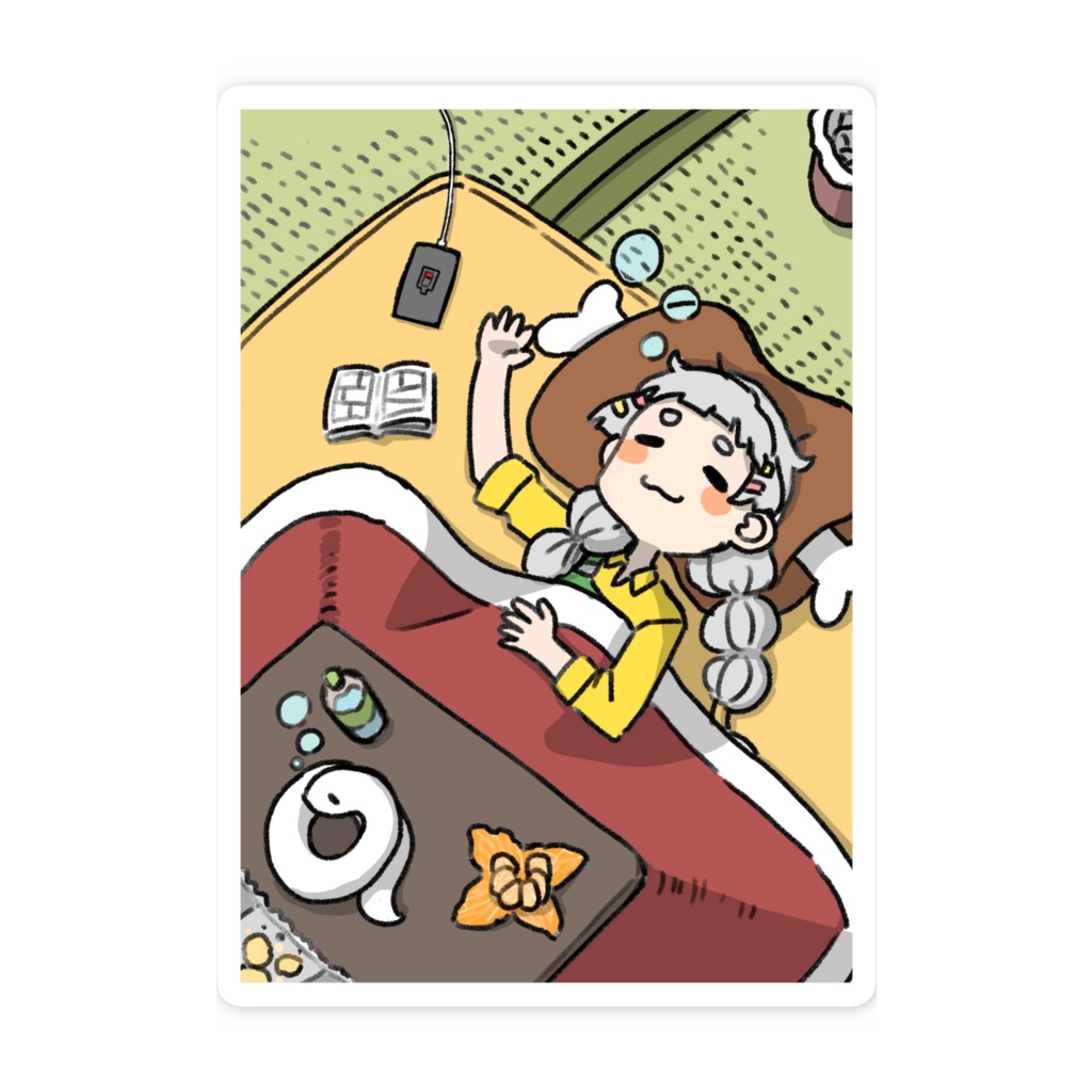 すやすやカクノさんステッカー