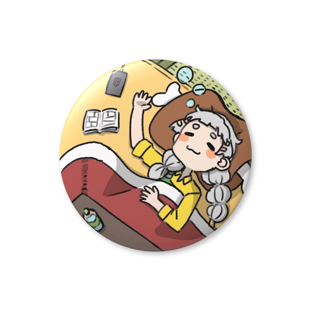 すやすやカクノさん缶バッジ