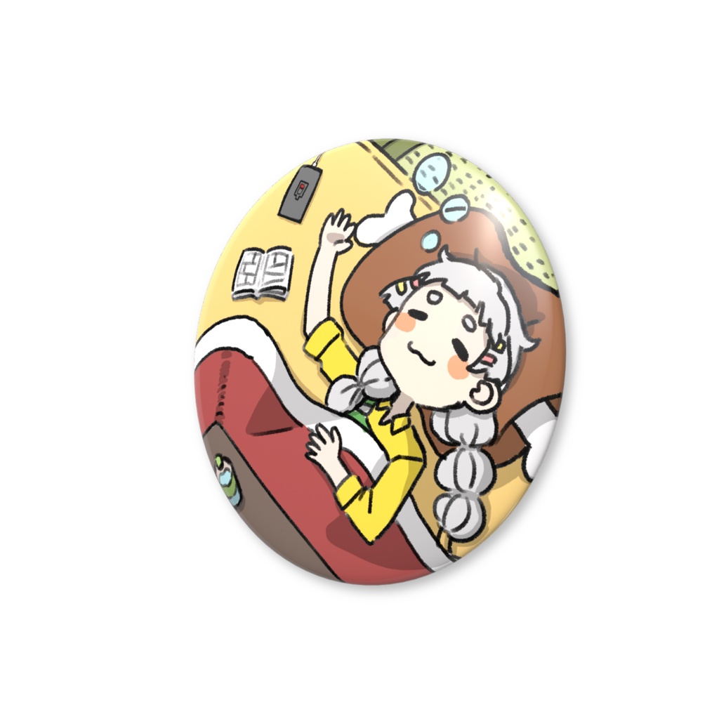 すやすやカクノさん缶バッジ