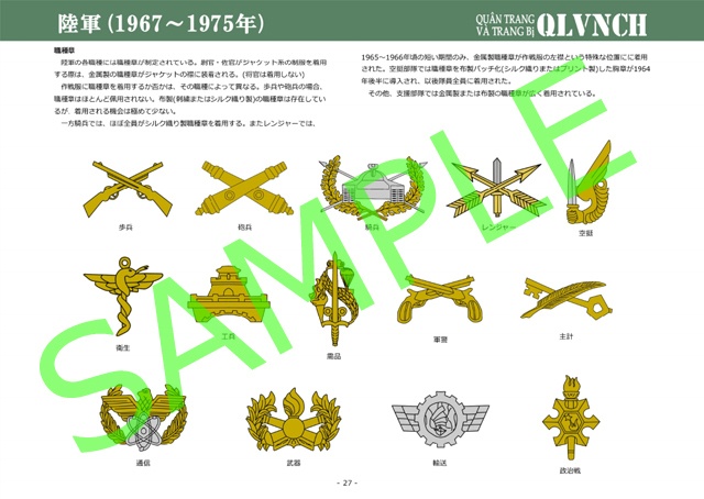ベトナム共和国軍の軍装1949-1975 Vol.3