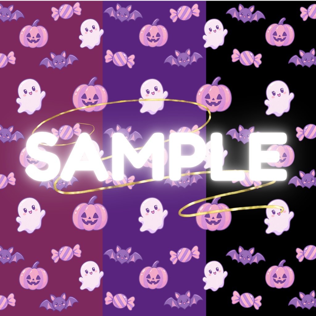 Puru Puru HALLOWEEN Digital Pape｜ハロウィンデジタルペーパー３枚セット