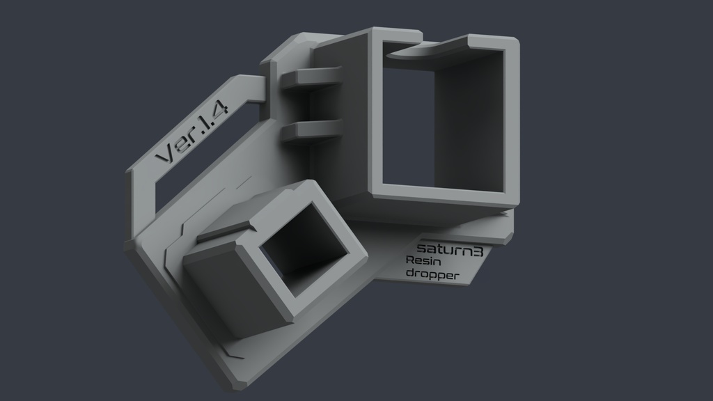 Saturn3 ultra 専用レジンドロッパー 3D出力品