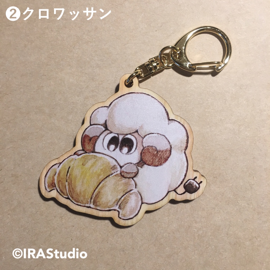 むむちゃんのウッドキーホルダー(全3種)