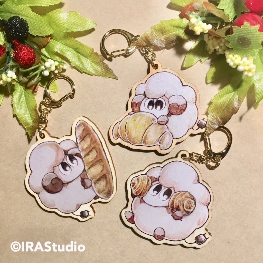 むむちゃんのウッドキーホルダー(全3種)