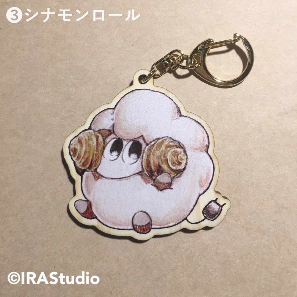 むむちゃんのウッドキーホルダー(全3種)