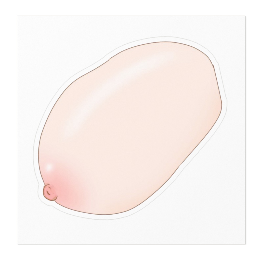 分裂した誰かの右乳ステッカー