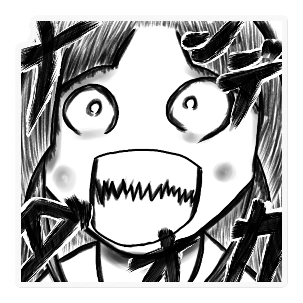 ナンデダオカステッカー