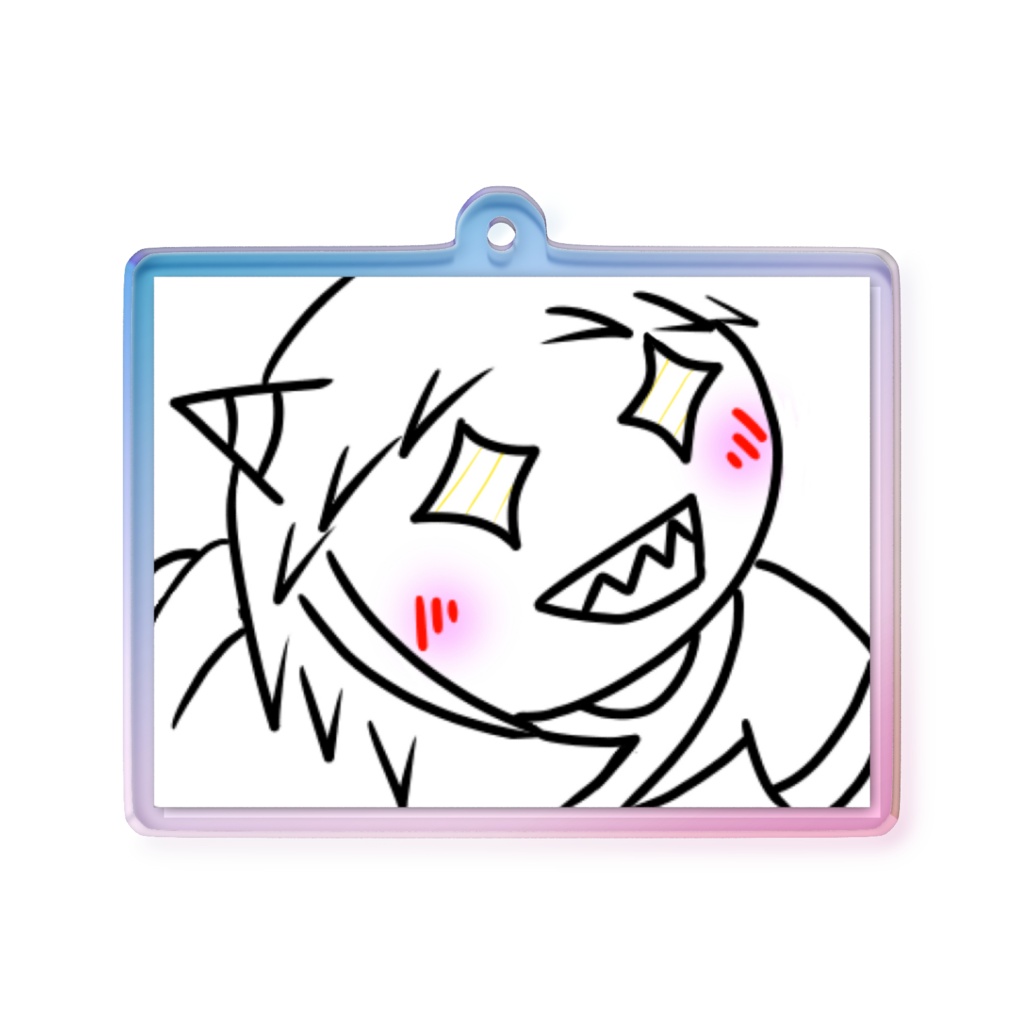 イーちゃん目がキラーん オーロラアクリルキーホルダー