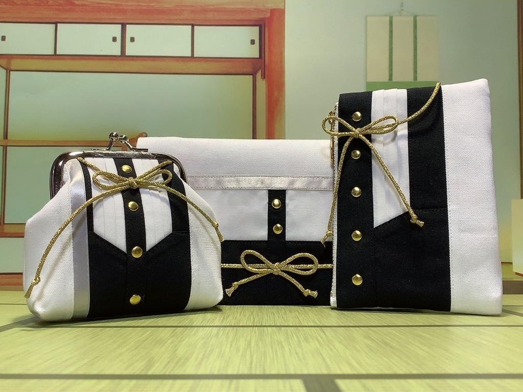 ~107髭切イメージ~がま口財布&ミニポーチ&通帳入れ