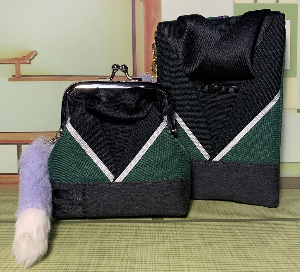 ~192五月雨江~イメージがま口財布&イメージミニポーチ