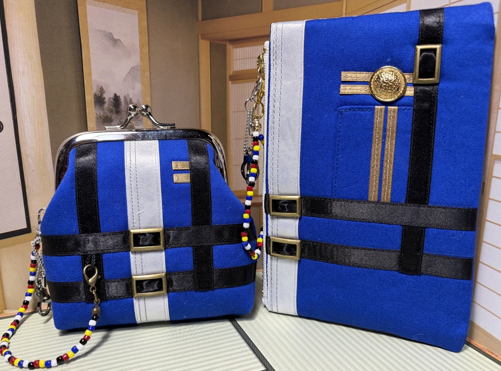 ～252二筋樋貞宗イメージ～がま口財布＆ミニポーチ