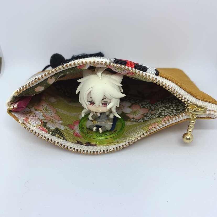 ~5小狐丸イメージ~がま口財布&ミニポーチ&通帳入れ