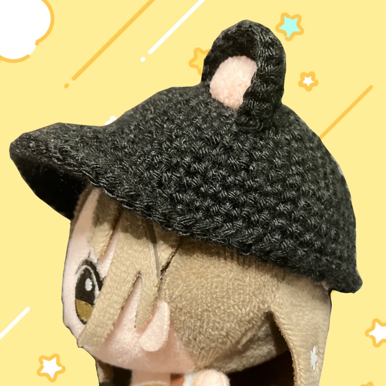 ハムみみキャップ🐹(ちびぐるみ用)