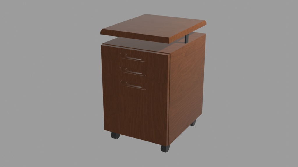 【Unity対応】棚（Chest）３Dモデル　ローポリ