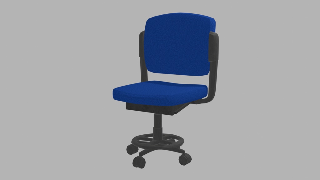 【Unity対応】椅子（Chair）３Dモデル　ローポリ