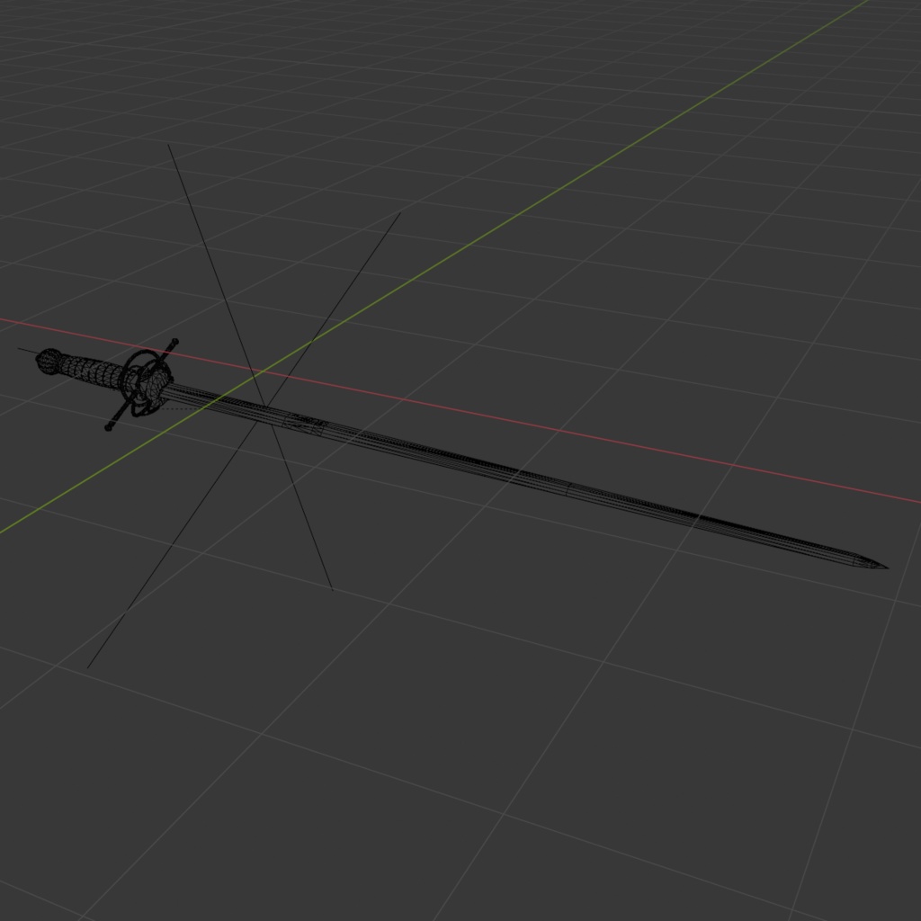【Unity対応】レイピア(rapier) 3Dモデル ローポリ