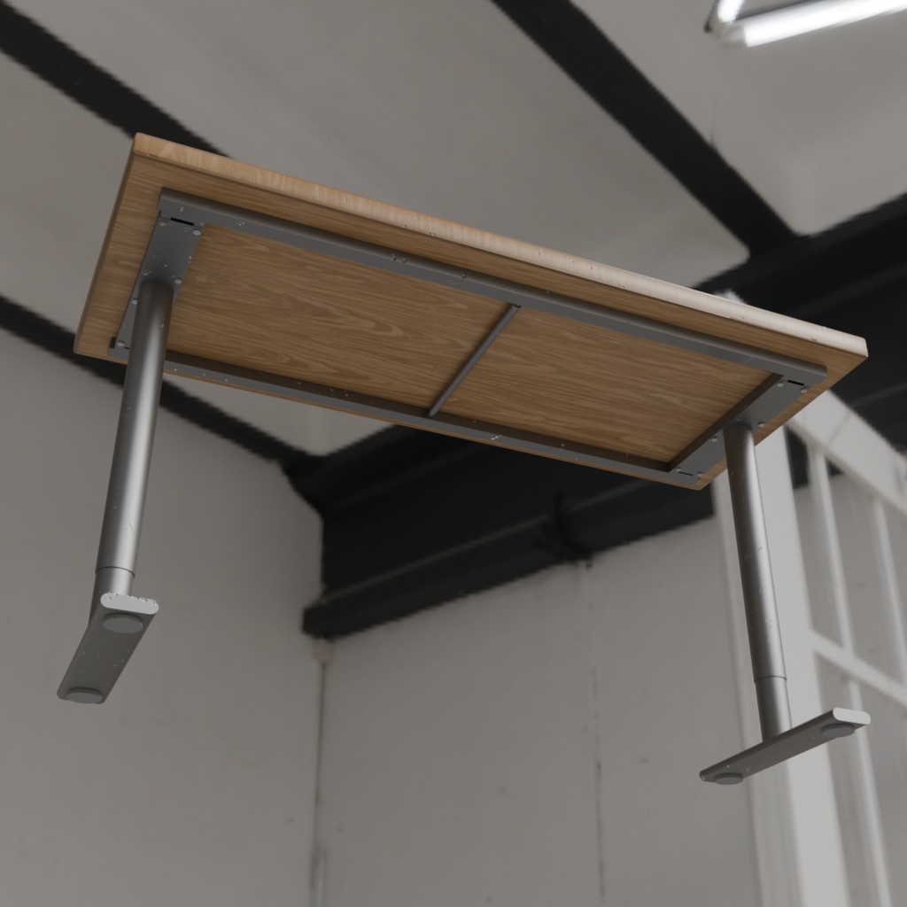 【Unity対応】机(Desk) 3Dモデル ローポリ