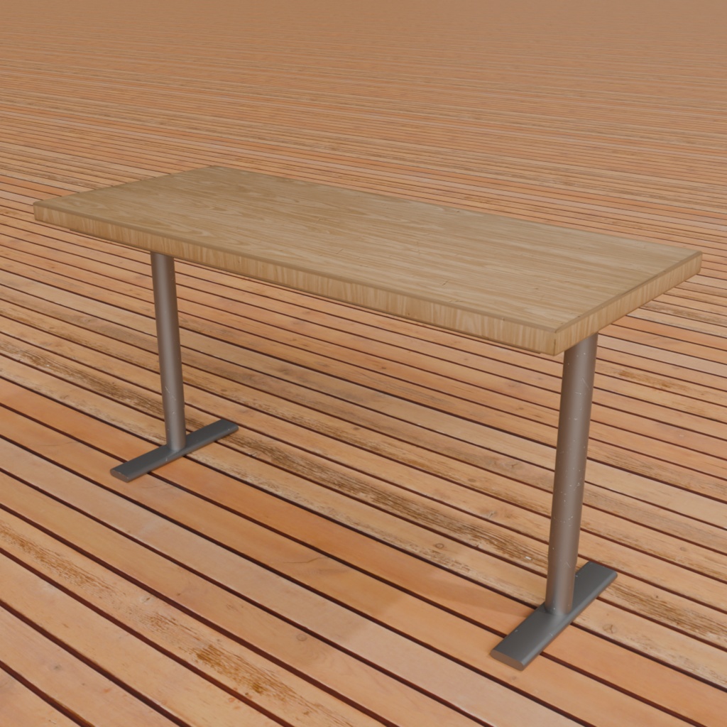 【Unity対応】机（Desk）　３Dモデル　ローポリ