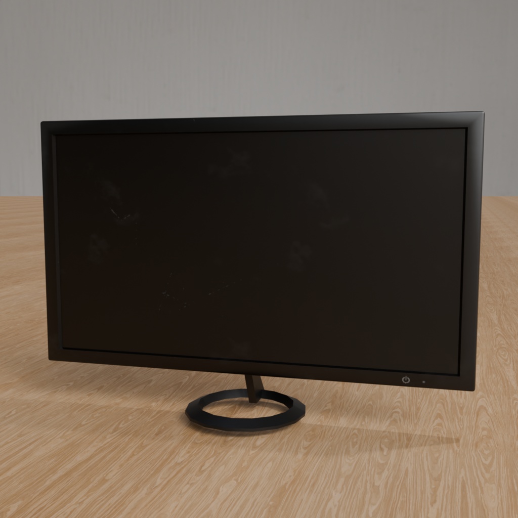 【Unity対応】ディスプレイ(Display) 3Dモデル ローポリ