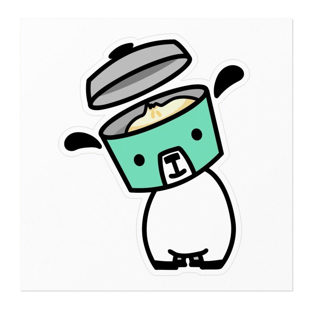 電鍋犬ステッカー