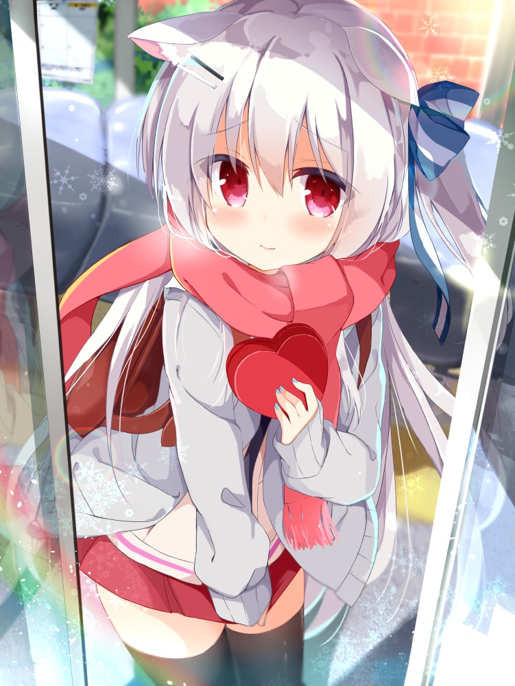 こいぬちゃんタペストリー　バレンタインVer
