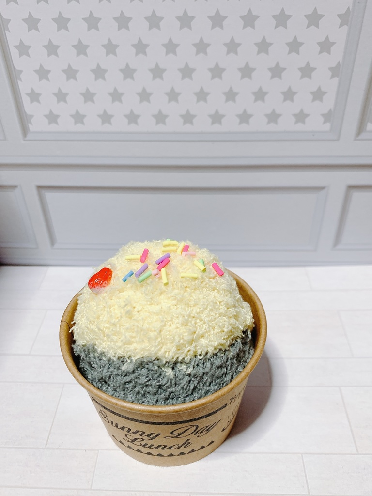 おまんじゅう用着ぐるみ・ぬい用帽子:アイス