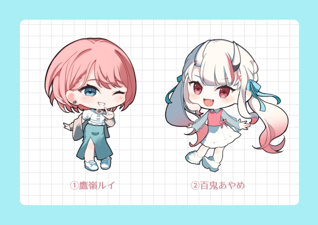 【ホロクル9th】アクリルキーホルダー(鷹嶺ルイ/百鬼あやめ)