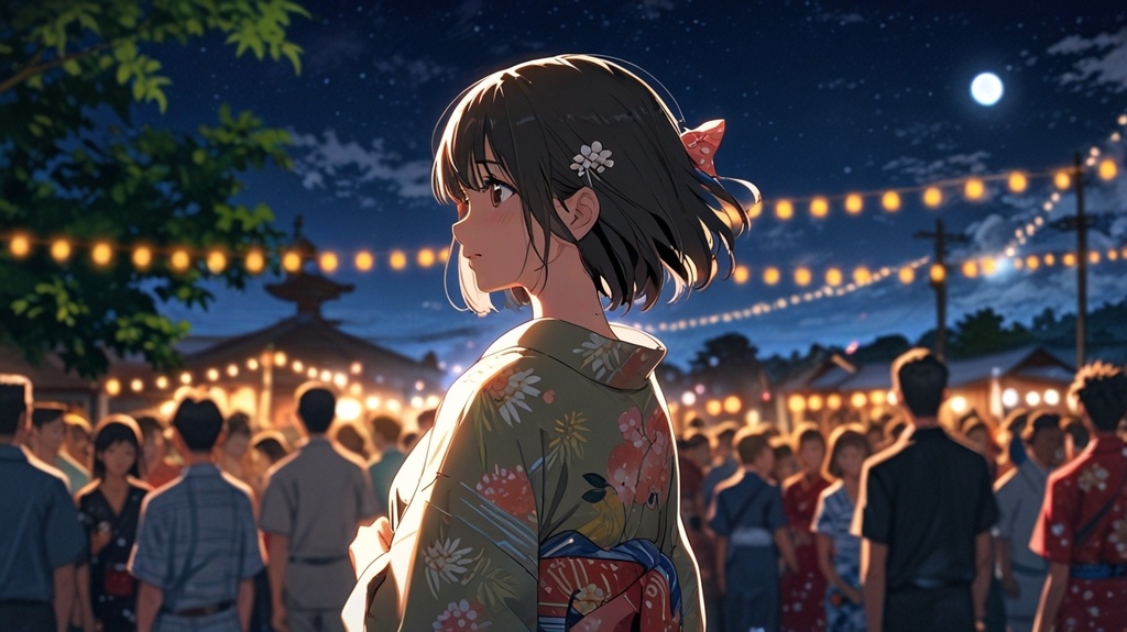 夏祭り, 壁紙, SNSアイコン,AI生成