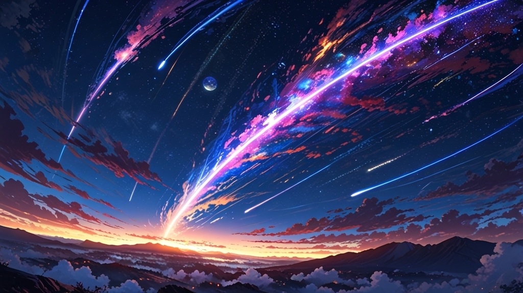 彗星, 壁紙, SNSアイコン,AI生成