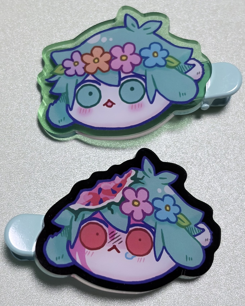 うさばじアクリルヘアクリップセット