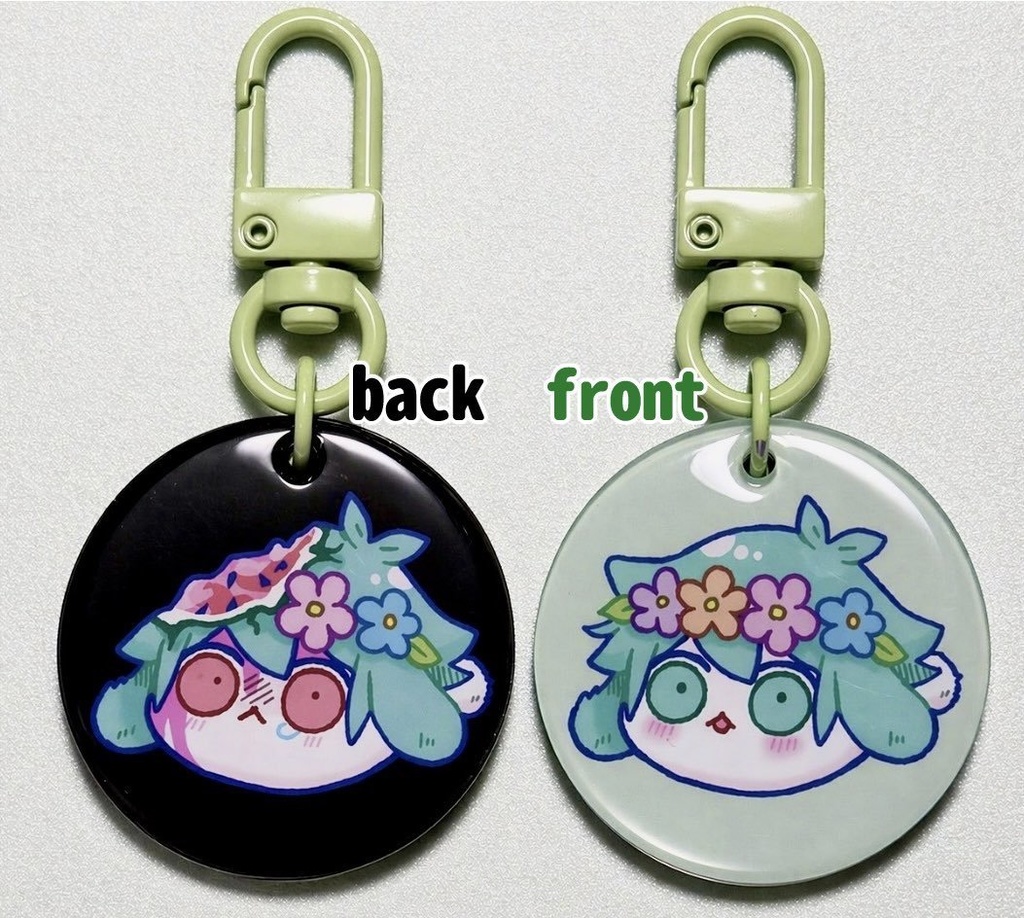 うさばじ両面アクリルキーホルダー