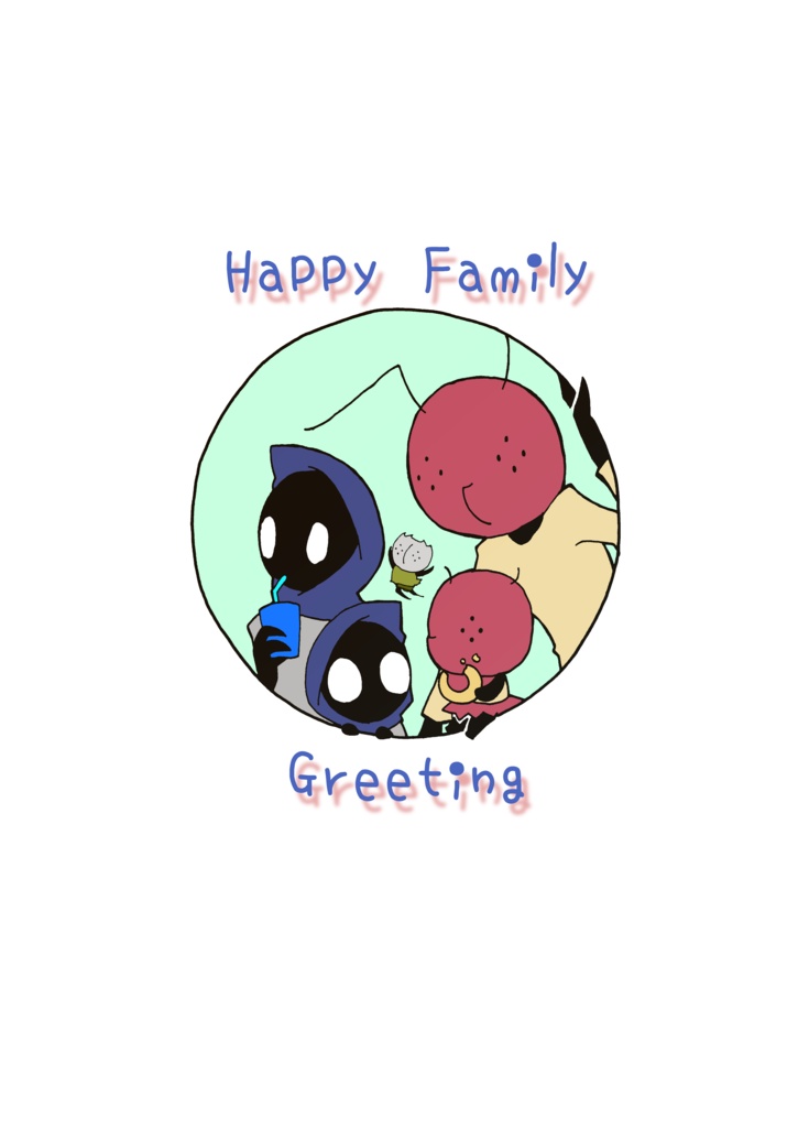 Happy Family Greeting - y-prn - BOOTH