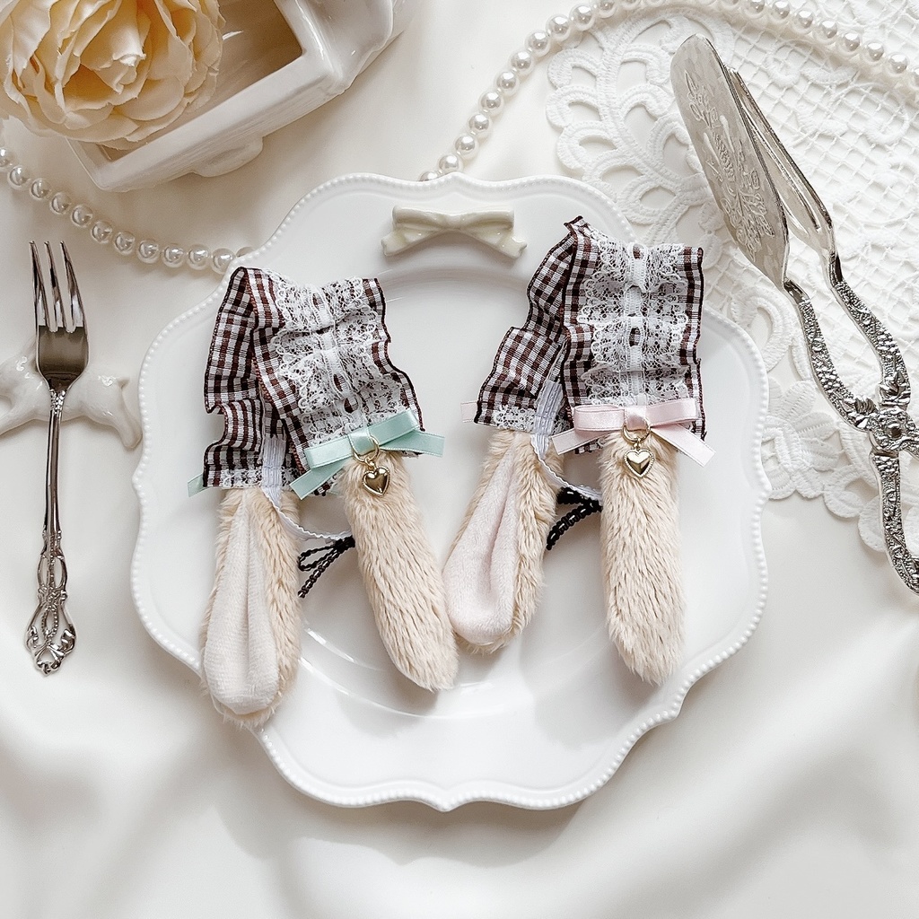 【10cmぬい】うさ耳ヘッドドレス Sweet Chocolat