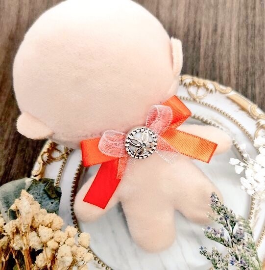 【カラー指定可能】ぬい服用リボンゴム 10cmぬいぐるみ用