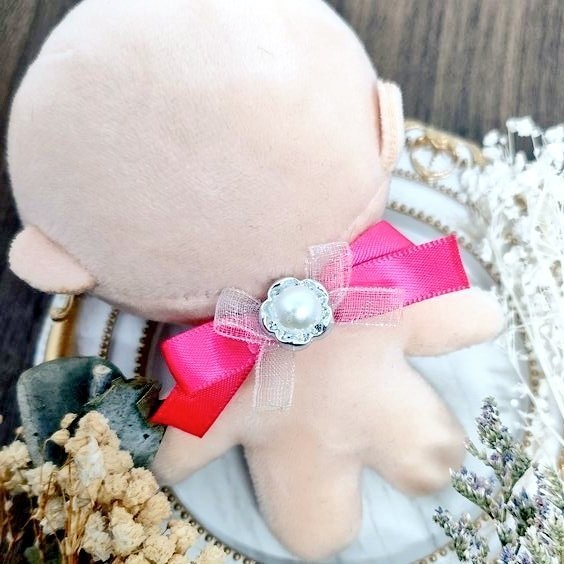 【カラー指定可能】ぬい服用リボンゴム 10cmぬいぐるみ用