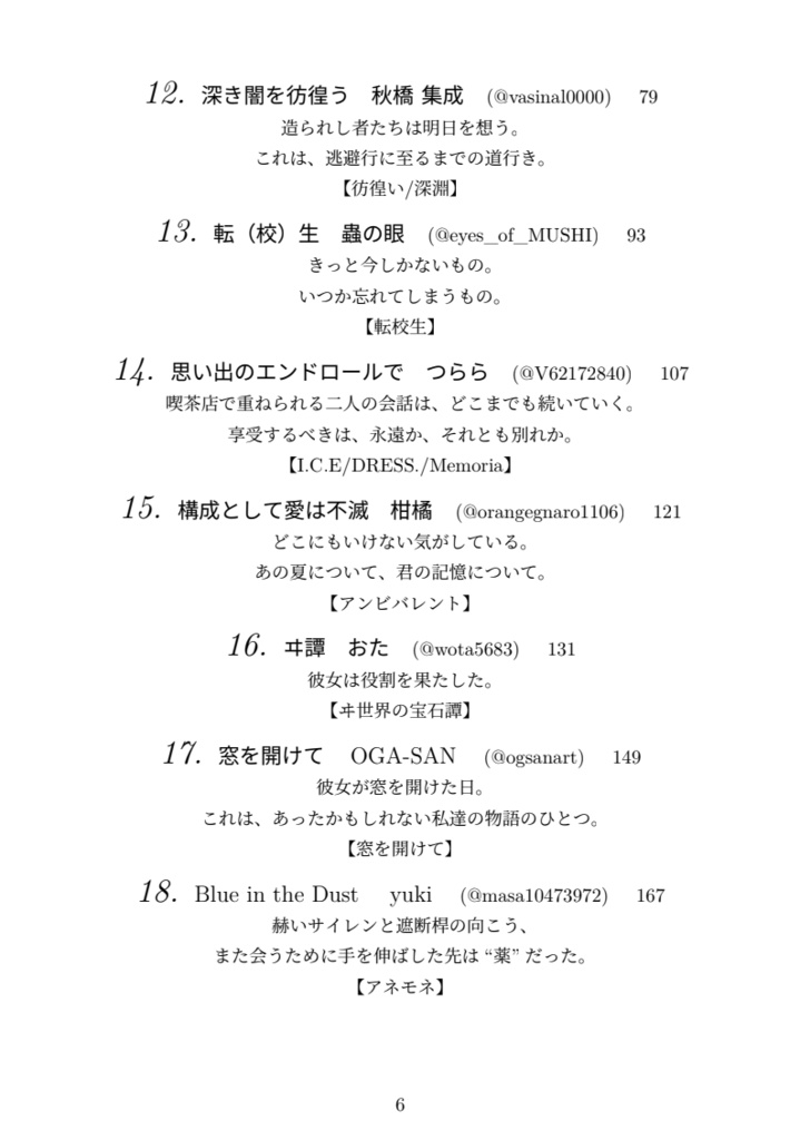 非公式神椿楽曲小説合同3 神椿と言う勿れ