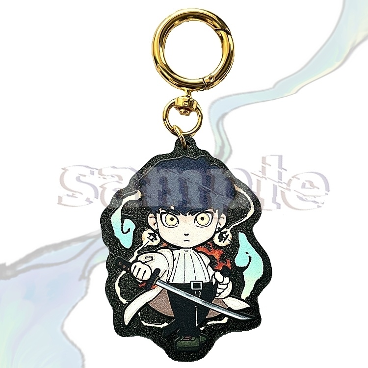 御影石風アクリルキーホルダー【鴻 紗也】