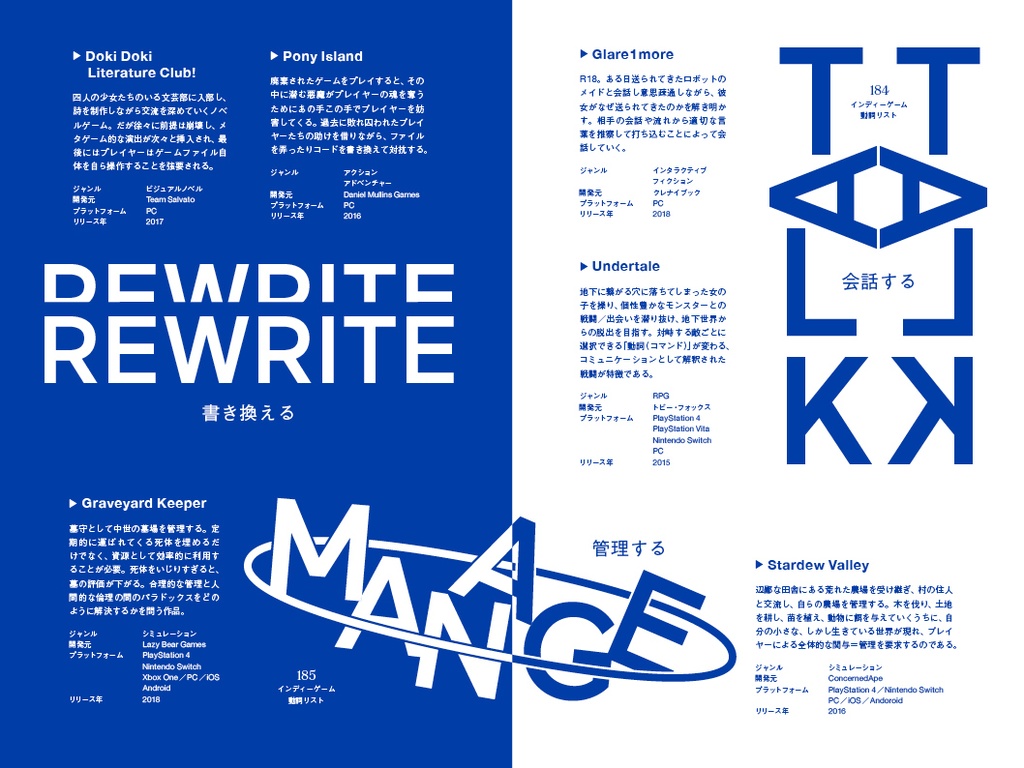 エクリヲ vol.11 特集Ⅰ:聴覚と視覚の実験制作——ミュージック×ヴィデオ 特集Ⅱ:インディーゲームと動詞