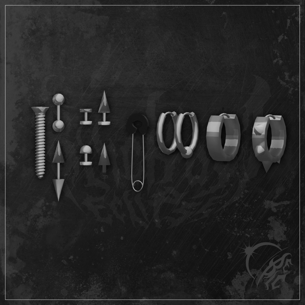 PunkStylesPierceSet 24pattern