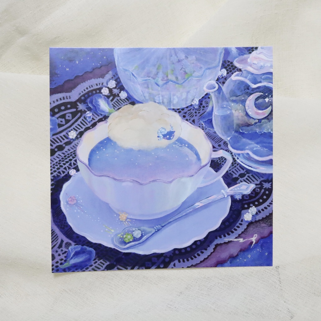 秘密の茶会は月をつれて