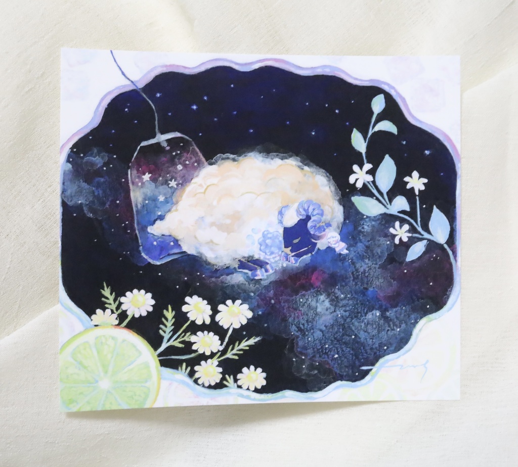 ポストカード『あたたかな夢を見て』