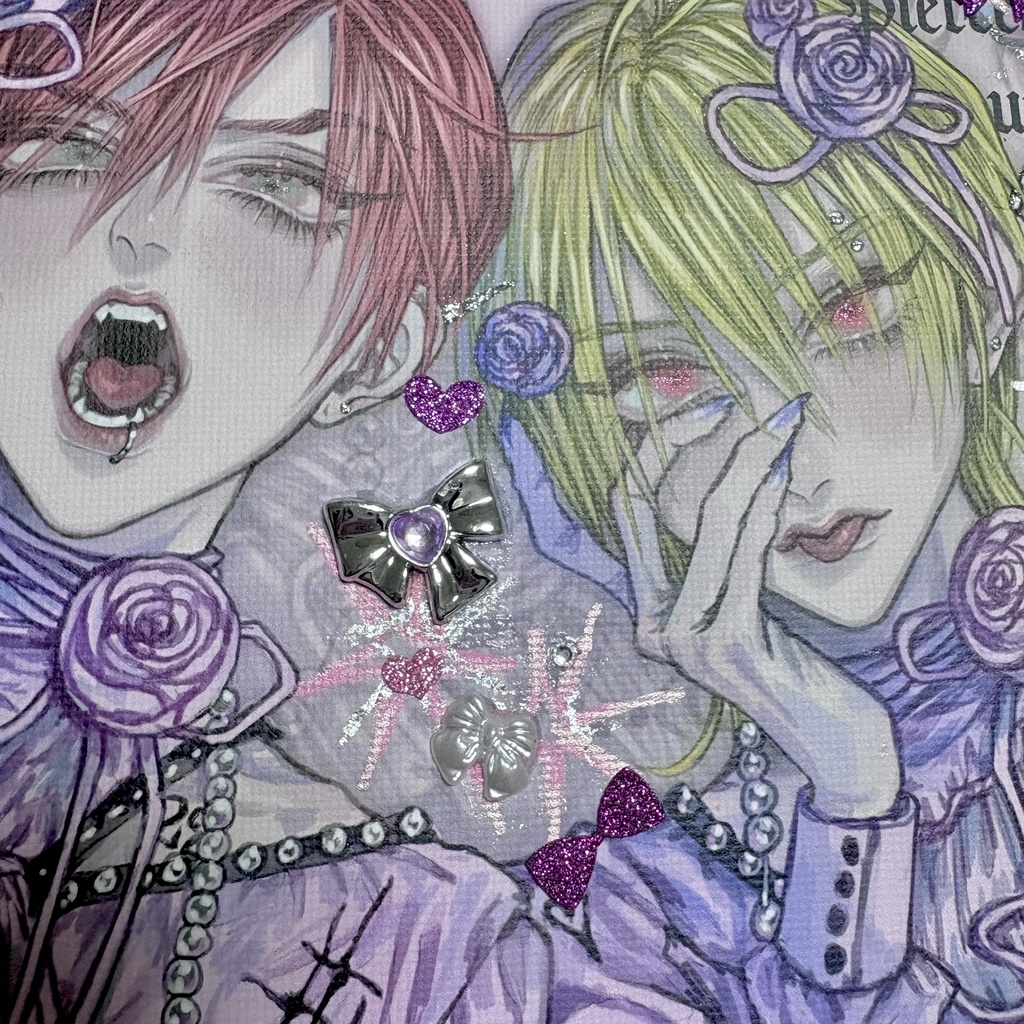 【デジタル原画】アカとキイロな関係(デコキャンバス)
